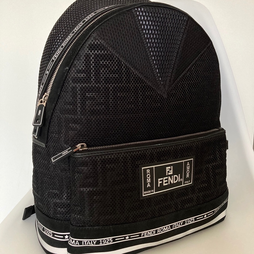 FENDI backpack Men black